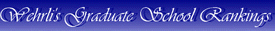 Wehrli's Graduate School Rankings